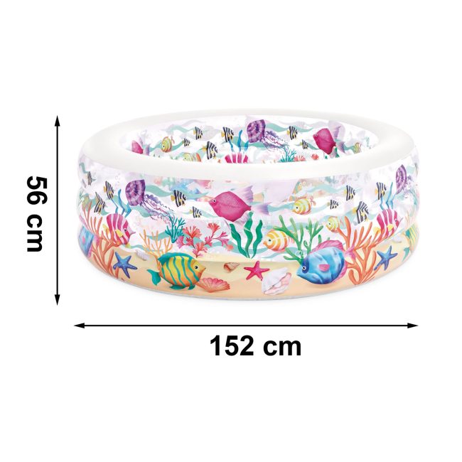Basen dmuchany brodzik akwarium 152x56 cm INTEX 58480 - obrazek 5