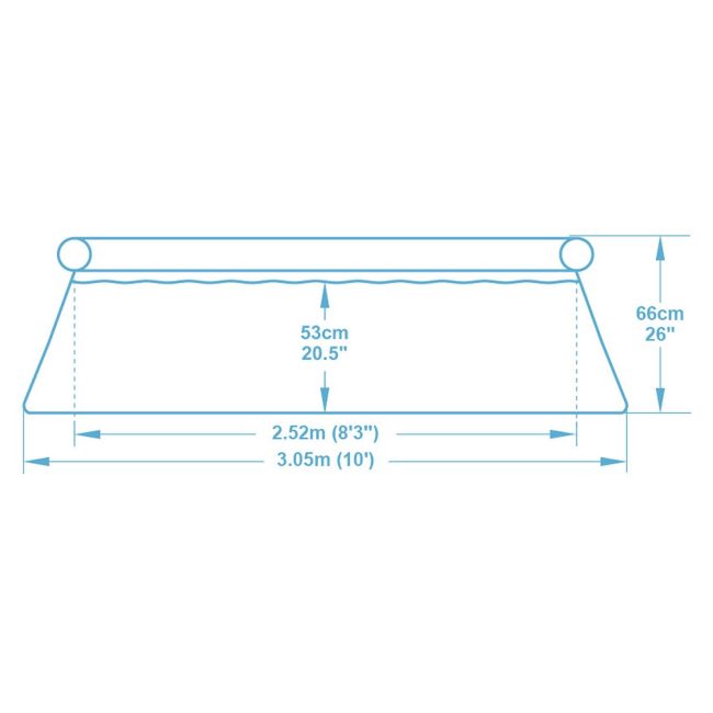 Basen ogrodowy rozporowy 305 x 66 cm Bestway 57456 - obrazek 3