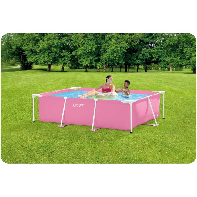 Basen ogrodowy stelażowy 220 x 150 x 60 cm 15w1 INTEX 28266 - obrazek 4
