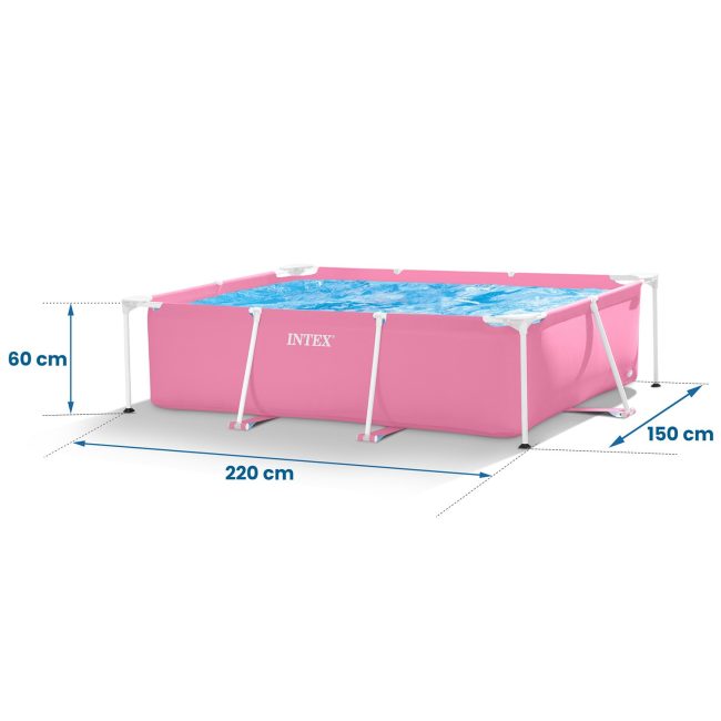 Basen ogrodowy stelażowy 220 x 150 x 60 cm INTEX 28266 - obrazek 4