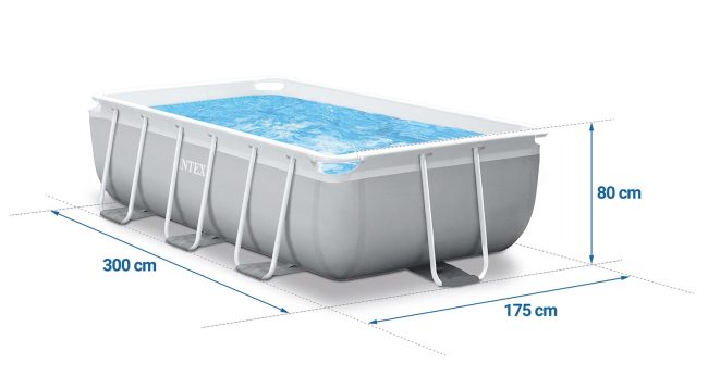Basen ogrodowy stelażowy 300 x 175 x 80 cm zestaw 18w1 INTEX 26784 - obrazek 2