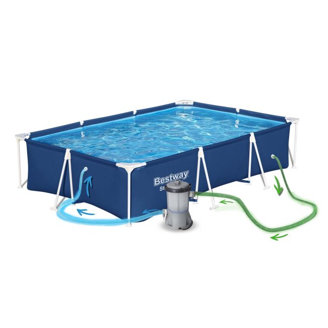 Basen ogrodowy stelażowy 300 x 201 x 66 cm 5w1 Bestway 56404N - obrazek 4