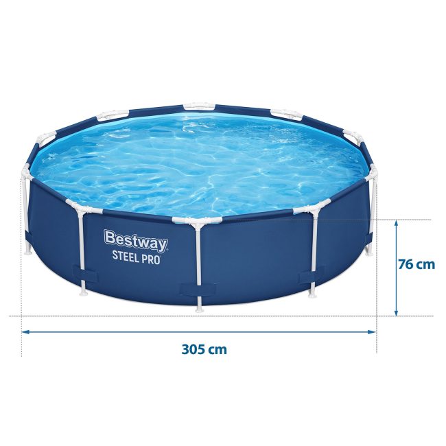 Basen ogrodowy stelażowy 305 x 76 cm Bestway 56677 - obrazek 6