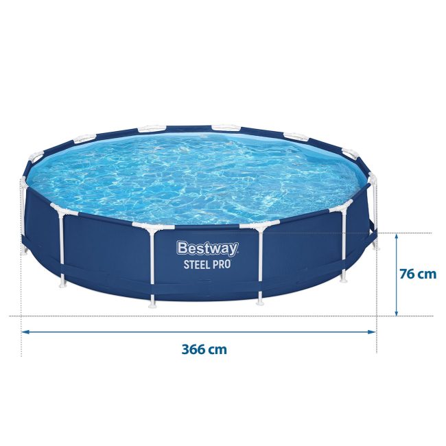Basen ogrodowy stelażowy 366 x 76 cm Bestway 56706 - obrazek 6