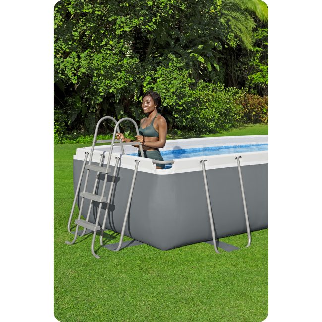 Basen ogrodowy stelażowy 404 x 201 x 100 cm 18w1 56442 Bestway - obrazek 3