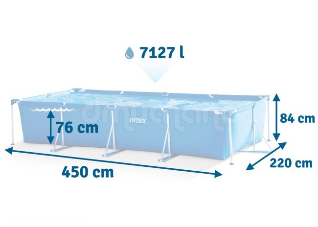 Basen ogrodowy stelażowy 450x220x84 INTEX 28273 - obrazek 3