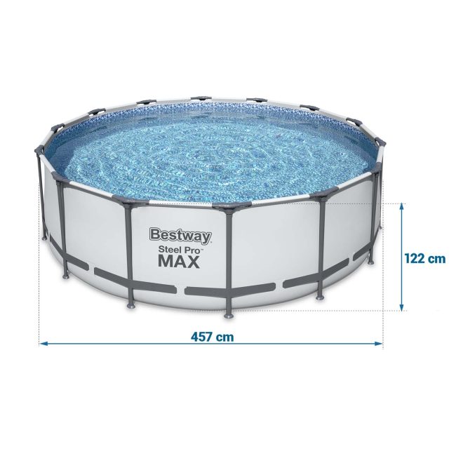 Basen ogrodowy stelażowy 457 x 122 cm 11w1 Bestway 56438 - obrazek 5