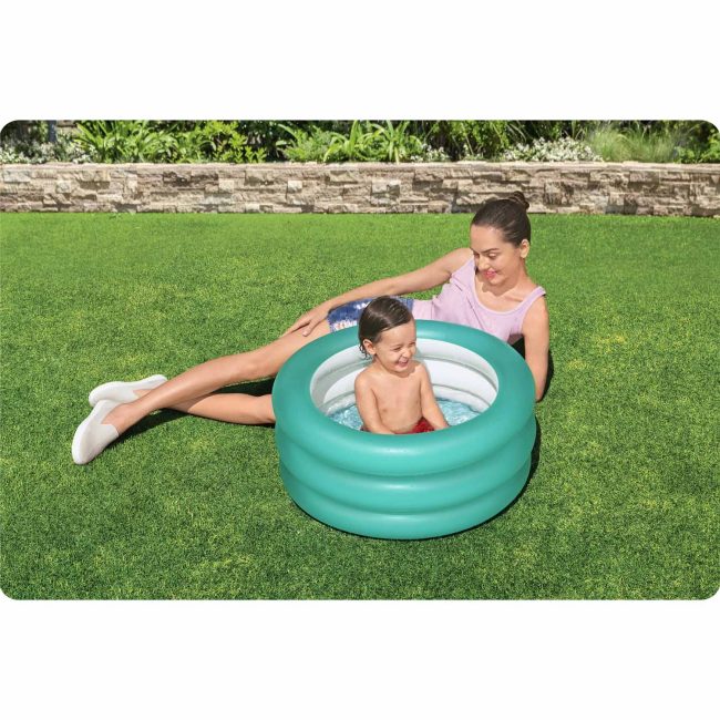 Basenik dmuchany 70 x 30 cm Bestway 51033 - turkusowy - obrazek 3