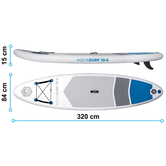 Deska Sup Aquasurf 320 x 84 x 15 cm Neo-Sport 170200 - obrazek 4