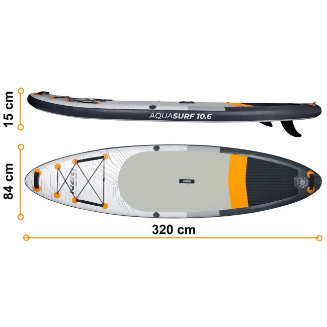 Deska Sup Aquasurf 320 x 84 x 15 cm Neo-Sport 170201 - obrazek 5