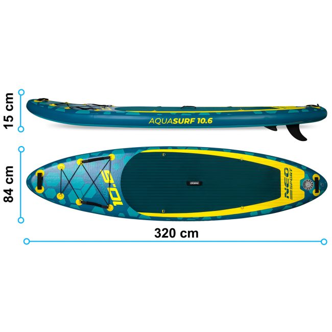 Deska Sup Aquasurf 320 x 84 x 15 cm Neo-Sport 170203 - obrazek 5