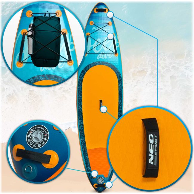 Deska Sup Aquasurf 320 x 84 x 15 cm Neo-Sport 170204 - obrazek 6