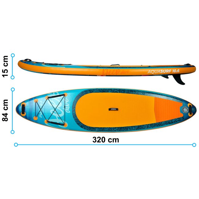 Deska Sup Aquasurf 320 x 84 x 15 cm Neo-Sport 170204 - obrazek 5