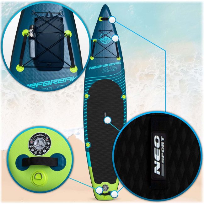 Deska SUP Reefbreak 350 x 81 x 15 cm Neo-Sport 170300 - obrazek 6