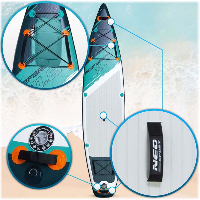 Deska SUP Reefbreak 350 x 81 x 15 cm Neo-Sport 170302 - obrazek 6