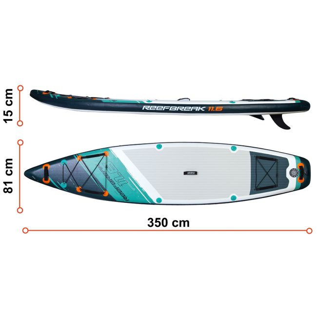 Deska SUP Reefbreak 350 x 81 x 15 cm Neo-Sport 170302 - obrazek 5