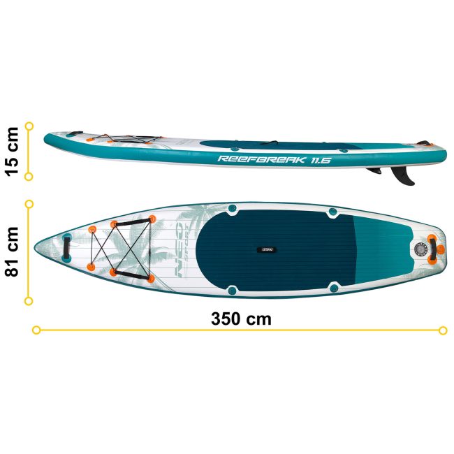 Deska SUP Reefbreak 350 x 81 x 15 cm Neo-Sport 170305 - obrazek 5