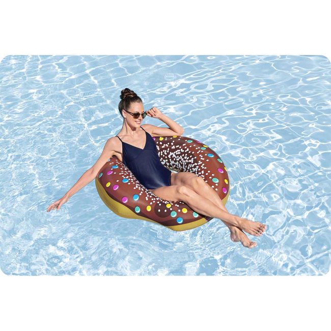 Dmuchane koło plażowe do pływania brązowy Donut 107cm BESTWAY - obrazek 5
