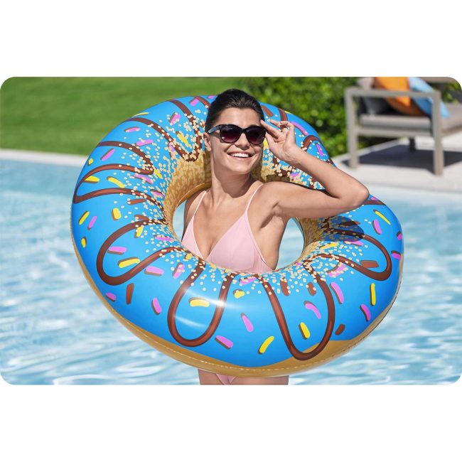 Dmuchane koło plażowe do pływania niebieski Donut 107cm BESTWAY - obrazek 4