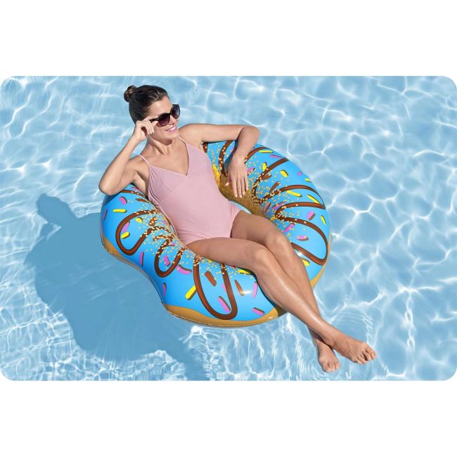 Dmuchane koło plażowe do pływania niebieski Donut 107cm BESTWAY - obrazek 5