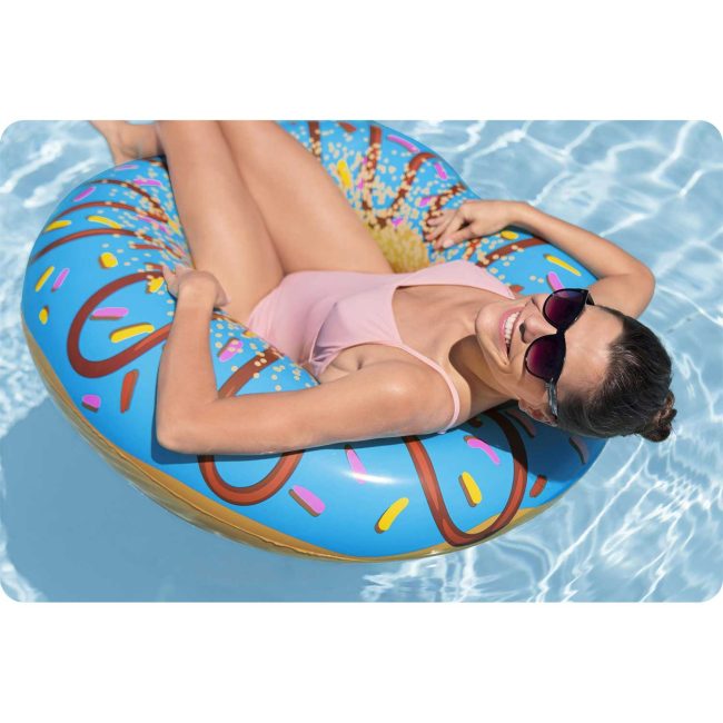 Dmuchane koło plażowe do pływania niebieski Donut 107cm BESTWAY - obrazek 6
