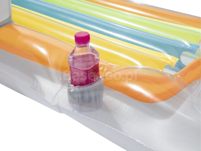 Dmuchany materac, fotel, leżak 161 x 84 cm Bestway 43028 srebrny - obrazek 4