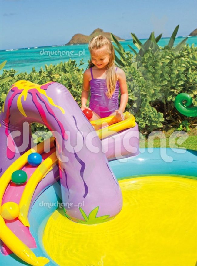 Dmuchany plac zabaw Dinozaury 302 x 229 x 112 cm INTEX 57135 - obrazek 4