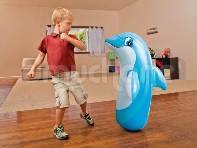 Dmuchany delfin wańka-wstańka INTEX 44669 - obrazek 2
