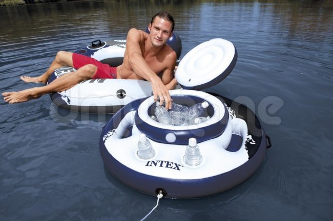 Duża lodówka pływająca do basenu o średnicy 89 cm INTEX 56822 - obrazek 4
