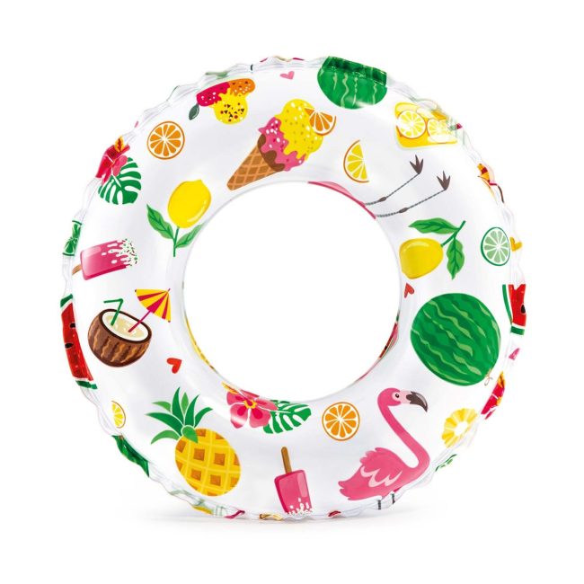Kółko do pływania z nadrukiem średnica 61 cm INTEX 59241 ananas - obrazek 3
