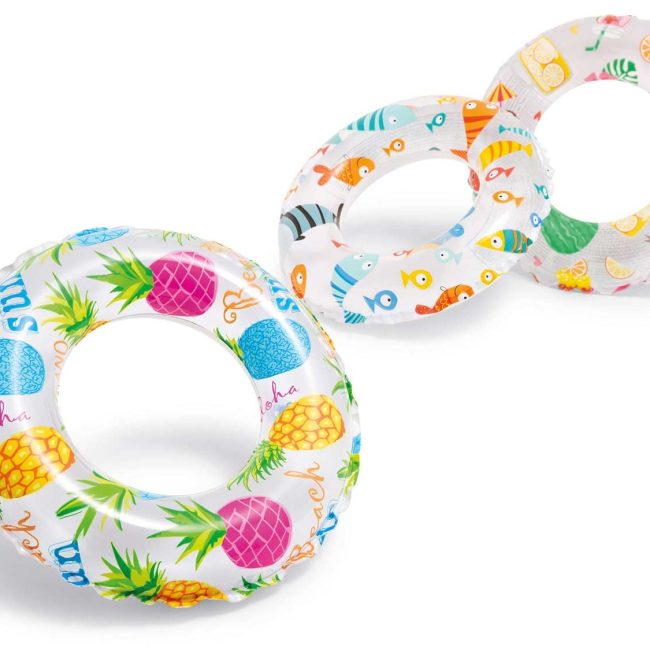 Koło do pływania trzy wzory 51 cm INTEX 59230 ananas