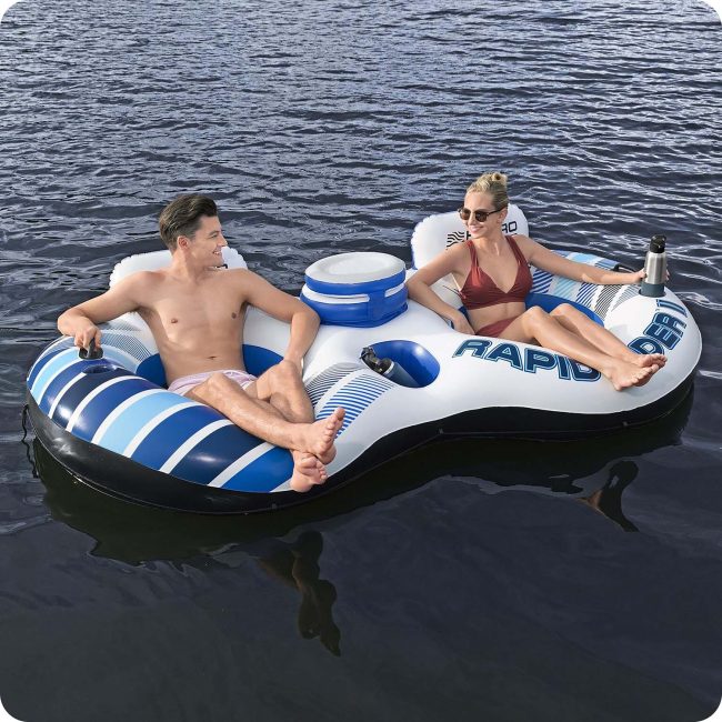 Koło do pływania podwójne materac Rapid Rider Bestway 43113 - obrazek 4