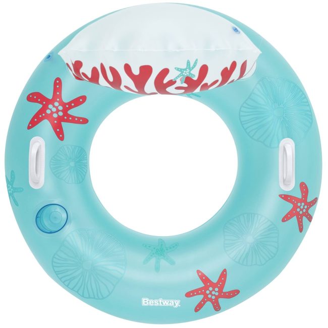 Koło do pływania z oparciem Coral Bliss 107 x 113 cm Bestway 43730 - obrazek 3
