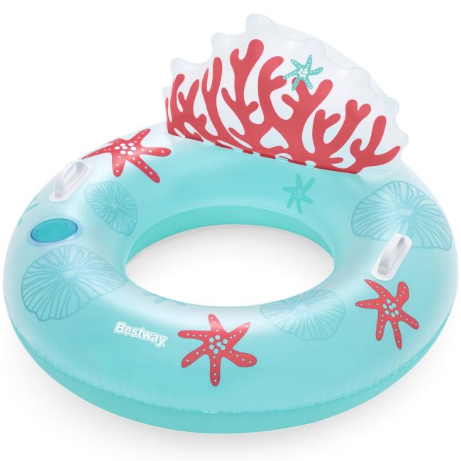 Koło do pływania z oparciem Coral Bliss 107 x 113 cm Bestway 43730 - obrazek 5