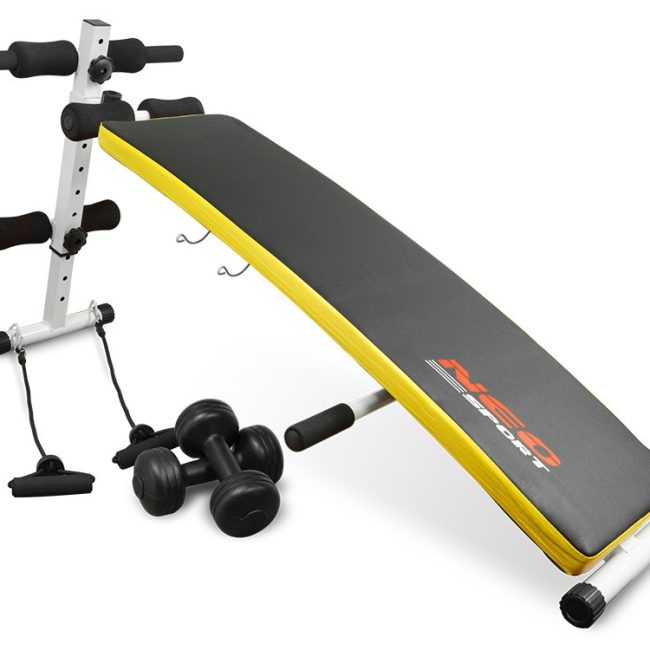 Ławeczka skośna do ćwiczeń z ekspanderami i hantlami Neo-Sport NS-07