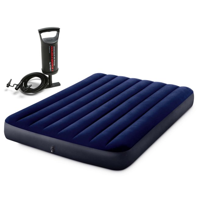 Materac dmuchany 191x137x25 cm z pompką tłokową INTEX 64758 - obrazek 3