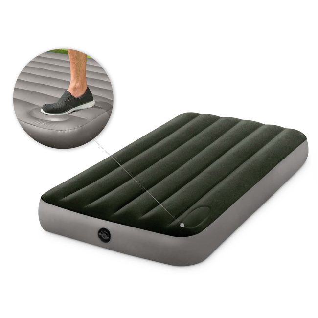 Materac dmuchany 191x99x25 cm z wbudowaną pompką nożną INTEX 64761 - obrazek 3