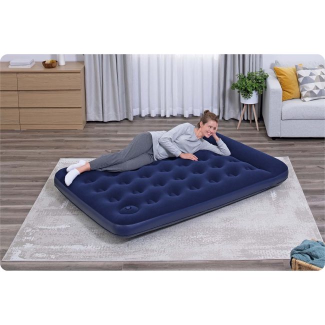 Materac dmuchany 191x137x28 cm z wbudowaną pompką nożną Bestway 67225 - obrazek 4