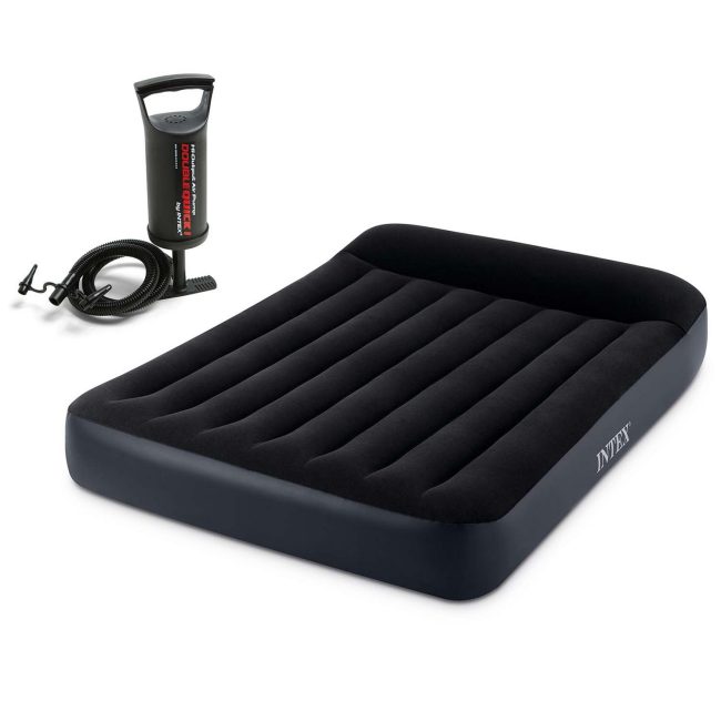 Materac dmuchany 191x137x25 cm z pompką tłokową INTEX 64142 - obrazek 4