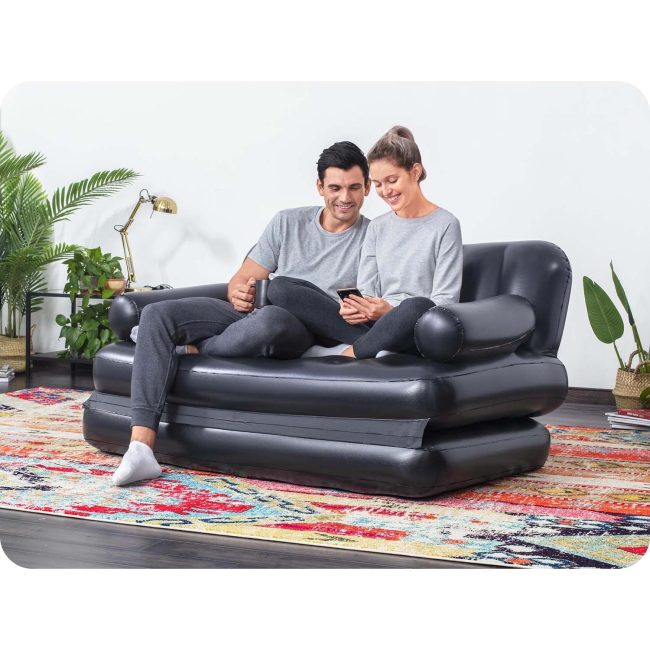 Materac Łóżko 188 x 152 x 64 cm Bestway 75054 - obrazek 4
