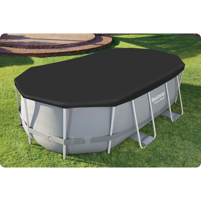 Pokrywa do basenu stelażowego owalnego 427 x 250 x 100 cm Bestway 58425 - obrazek 3