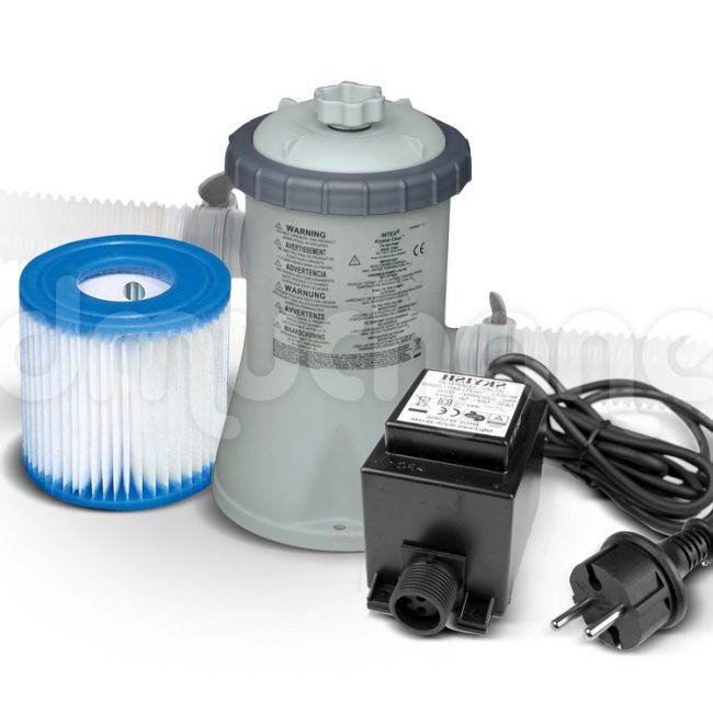 Pompa filtrująca do basenów + transformator 12V 1250 l/h INTEX 28602GS