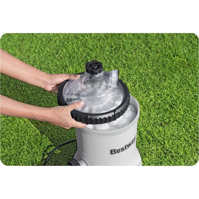 Pompa filtrująca do basenu 5678 l/h + kulki filtrujące Bestway 58870 - obrazek 4