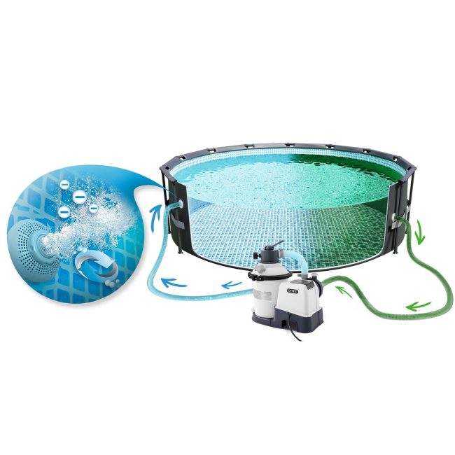 Pompa filtrująca piaskowa 3500 l/h INTEX 26642 - obrazek 3