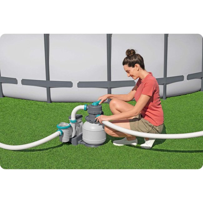 Pompa piaskowa 6056 l/h + piasek 25kg Bestway 58497 - obrazek 5