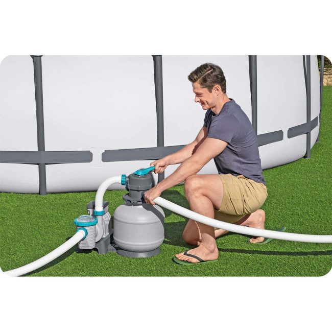 Pompa piaskowa 8327 l/h + piasek 25kg Bestway 58499 - obrazek 6