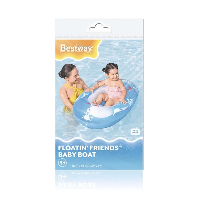 Ponton plażowy do pływania delfin 102 x 69 cm Bestway 34037 - obrazek 3