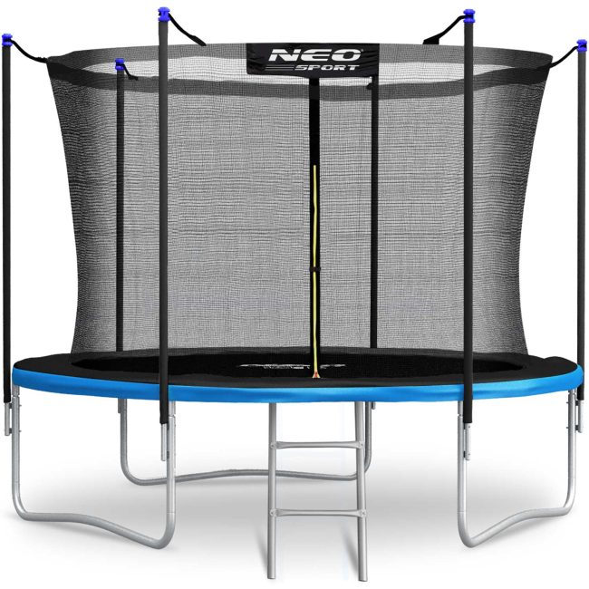 Trampolina ogrodowa 10ft/312cm z siatką wewnętrzną i drabinką Neo-Sport - obrazek 3
