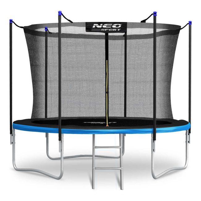Trampolina ogrodowa 8ft/252cm z siatką wewnętrzną i drabinką Neo-Sport - obrazek 3