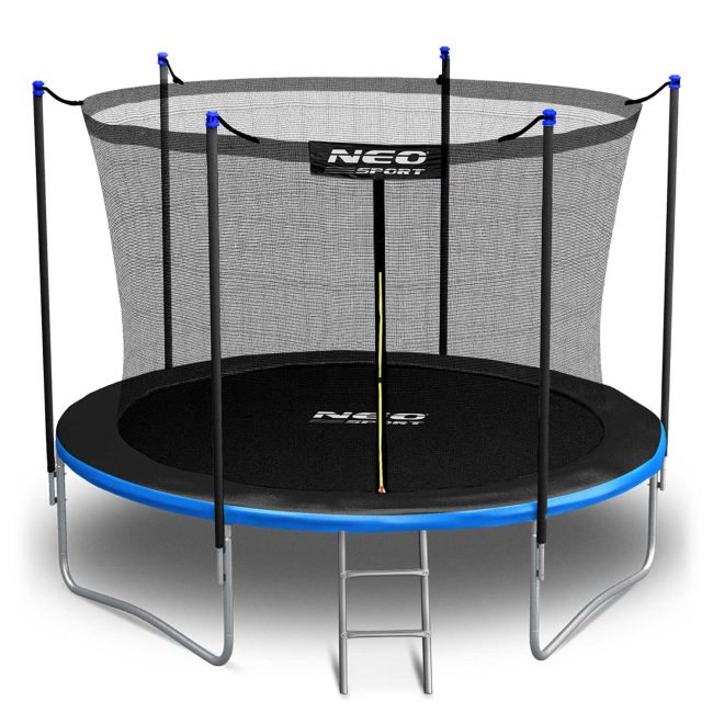 Trampolina ogrodowa 8ft/252cm z siatką wewnętrzną i drabinką Neo-Sport - obrazek 4